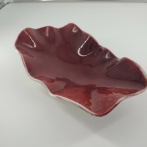 Fired Earth Pottery Red Glazed Dish 7x12&quot; Appleton, Wisconsin - $23.33