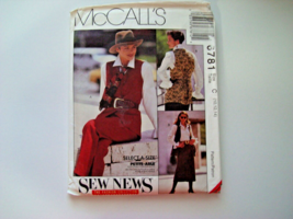 McCall&#39;s Pattern 6781 Blouse,Vest,Skirt,Pants Size 10 - 14 Un-Cut Pre-owned - $9.00