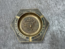 Vintage Department of the Navy Ashtray Brass WW2 Era? Old USN Ship Eagle... - $135.52 CAD