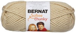 Spinrite Bernat Softee Chunky Yarn-Linen - $18.29