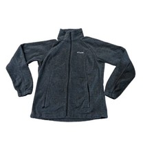 Women&#39;s Columbia Full Zip Fleece Jacket  Med Gray Excellent Condition  - $17.82