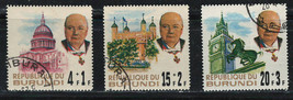 BURUNDI  1967 Very Fine Precancel LH Semi-Postal Stamps Set Scott # B28-B30 - $1.47