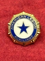 Vintage American Legion Auxiliary Lapel Pin Goldtone USA Military Patriotic - £5.41 GBP