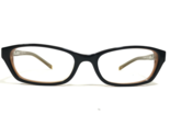 Anne Klein Eyeglasses Frames AK8076 171 Black Brown Silver Cat Eye 50-16... - £37.78 GBP
