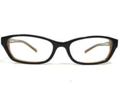 Anne Klein Eyeglasses Frames AK8076 171 Black Brown Silver Cat Eye 50-16... - £36.44 GBP