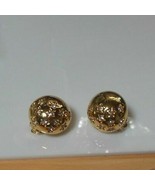Swarovski Swan Gold-tone Dome Shaped Crystal Star Clip-On Earrings - £21.11 GBP
