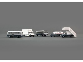 Airport Service Vehicles Set of 5 pieces &quot;Gemini 200&quot; Series Diecast Mod... - $52.66