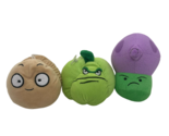 Plants vs Zombies Wall-nut Squash Puff-shroom lot 3 plush stuffed animal... - $30.87