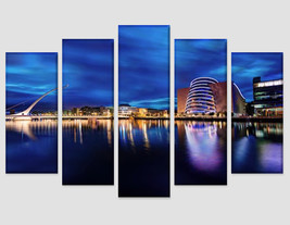 Samuel Beckett Bridge Dublin Canvas Print Dublin Wall Art Dublin Skyline Ireland - £39.16 GBP