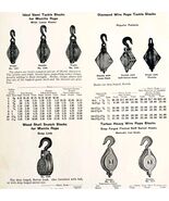 1922 N.T. Bushnell Rope Tackle Blocks Advertisement Catalogue Hardware D... - $42.03 CAD