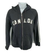 Roots Canada Full Zip Hoodie Size S Black - £33.05 GBP