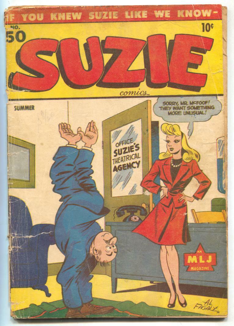 Suzie Comics #50 1945- Archie- reading copy - $72.75