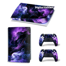 For PS5 Digital Edition Console &amp; 2 Controller Rolling Cloud Vinyl Wrap Skin - £13.44 GBP