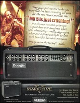 Dream Theater John Petrucci 2011 Mesa Boogie MK-5 Mark Five guitar amp ad print - £3.38 GBP