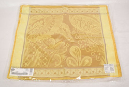 Garnier Thiebaut Isaphire Ambre Gold Damask Placemats 50 x 40 cm Set of 4 New - £63.22 GBP