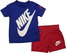 Nike Toddler Boy&#39;s Short Sleeve Logo Graphic T-Shirt &amp; Shorts Two-Piece Set - £23.17 GBP