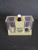 Vintage Plastic Salt &amp; Pepper Shakers Florida Sunshine State Olive Green  - $7.80