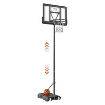VEVOR Basketball Hoop, 4-10 ft Adjustable Height Portable Backboard System, 44 i - $3,319.91 MXN