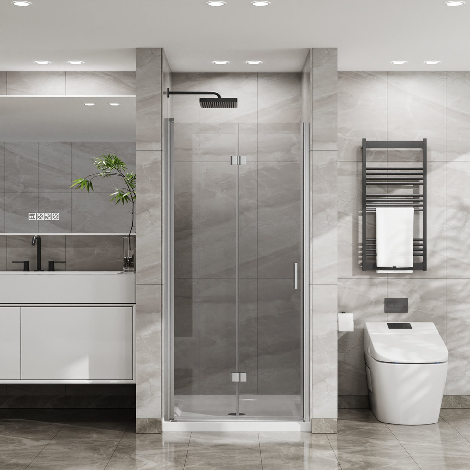 Goodyo 34x72 Frameless Glass Shower Door - $230.99