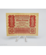 1922 Austria 1 Krone Old Vintage Paper Money Banknote Currency Note Pick 73 - $54.29 MXN