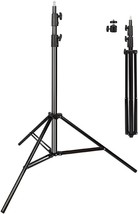 Heavy Duty Light Stand 9.5 Feet/2.8 Meters Adjustable Spring Cushioned Metal - £51.78 GBP