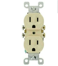 Leviton 15 Amp Residential Grade Grounding Duplex Outlet, Ivory (9-Pack) - £10.89 GBP