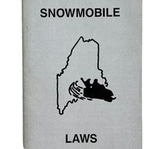 Maine 1994 Snowmobile Laws And Regulations Vintage 1st Printing Booklet E72 - $369.97 MXN