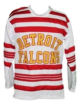 Any Name Number Detroit Falcons Retro Hockey Jersey New White Aurie Any ... - $49.99+
