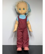 50’ Vintage USSR Handmade Doll Young Village Worker Closing Eyes - $111.11 CAD