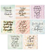 8 Pack Inspirational Christian Bible Verse Magnets For Refrigerator 2.5 In - £15.72 GBP