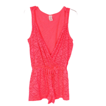 OP Swimsuit Cover Up Romper Size 7/9 Coral Lace - $19.43 CAD