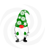 Gnome 6a-Digital ClipArt-Gift Tag--Holiday-Scrapbook-Banner-Gift Card.  - $37.17 MXN