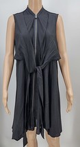 Kate and Mallory Black Zipper Front Dress, Size Medium - $15.00