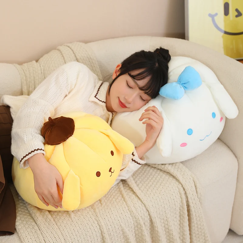 Plush toys kawaii round cinnamoroll pom pom purin plush pillow cute chubby sofa cushio thumb200