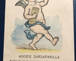 Hoods Sarsaparilla Lowell Mass Quack Medicine Victorian Trade Card VTC 7 - £7.81 GBP