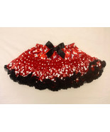 Disney Parks Minnie Mouse skirt pettiskirt Authentic Original red girl&#39;s... - $230.66 MXN