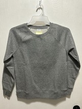 Time And Tru Women&#39;s Small 4-6 Gray Relaxed Fit Long Sleeve Sweatshirt NWT - £4.60 GBP
