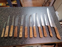 Old Hickory Ontario Carbon Steel Knife Set Lot 13  Butcher Carving Filet... - $272.24