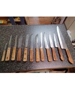 Old Hickory Ontario Carbon Steel Knife Set Lot 13  Butcher Carving Filet Paring - £213.63 GBP