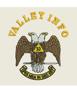 Scottish Rite Embroidered Polo Masonic Polo Shirt w/Valley Info and Name - $641.12 MXN+