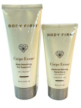 CREPE ERASE Body Firm Facial Scrub &amp; Smoothing Pre-Treatment Travel Sizes NEW Re - $28.70