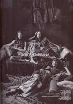 1993 Dolce &amp; Gabbana Steven Meisel Shalom Harlow Black &amp; White Vintage P... - £4.59 GBP