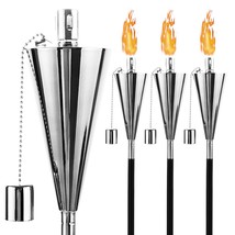 4Pack Oil Torch Lamp Torch, Citronella Torches Outdoor Mosquito,Backyard... - £65.25 GBP
