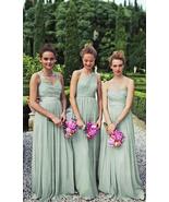 Dusty Green bridesmaid dress,Long bridesmaid dress,Mismatched bridesmaid dresses - $129.00
