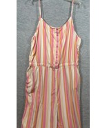 Matilda Jane Striped Sleeveless Jumpsuit Womens XXL - $17.32