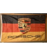Porsche Flag 3X5 Ft Polyester Banner USA 90x150cm Black Red Yellow - €15,35 EUR