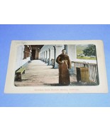 1912 Ben Franklin Stamp Postcard Vintage Santa Barbara Mission Made In G... - $49.99