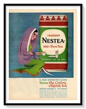 Nestea Ceylon Crystal Tea Ad Vintage 1961 Magazine Orientalism Advertise... - $9.70