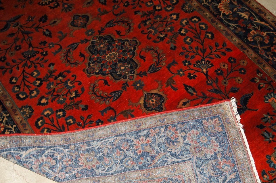 Handmade antique Oriental rug 4' x 6.4' (122cm x 195cm) 1920s - 1B785 Item image 2