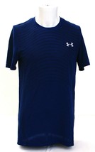 Under Armour Blue &amp; Black UA Seamless Wave Short Sleeve Shirt Men&#39;s NWT - £39.30 GBP